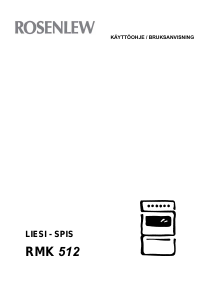 Käyttöohje Rosenlew RMK512 Liesi