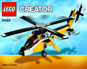 Mode d’emploi Lego set 31023 Creator Les Bolides Jaunes