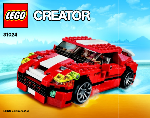 Руководство ЛЕГО set 31024 Creator Красный мощный автомобиль