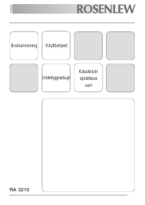Käyttöohje Rosenlew RA3210W Uuni