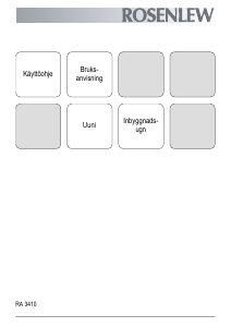 Käyttöohje Rosenlew RA3410X Uuni