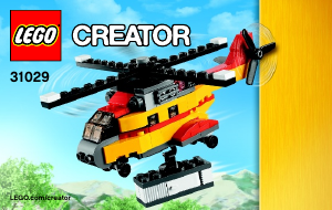 Manual de uso Lego set 31029 Creator Helicóptero de mercancías