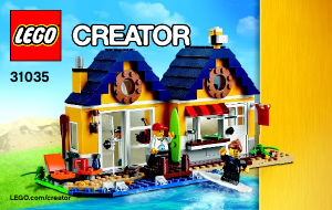 Manuale Lego set 31035 Creator Cabina da spiaggia
