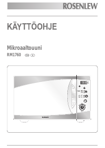 Bruksanvisning Rosenlew RM1760W Mikrovågsugn