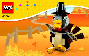 Handleiding Lego set 40091 Creator Thanksgiving kalkoen