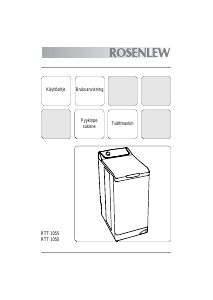 Bruksanvisning Rosenlew RTT1050 Tvättmaskin