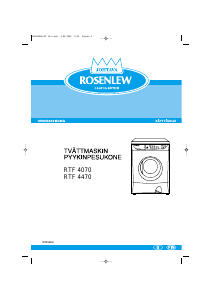 Bruksanvisning Rosenlew RTF4070 Tvättmaskin