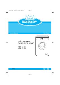 Käyttöohje Rosenlew RTF5120 Pesukone
