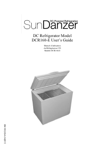Bruksanvisning SunDanzer DCR160-E Frys