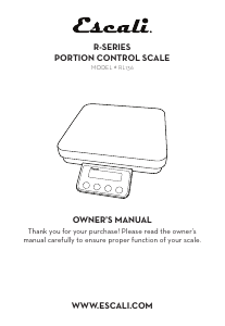 Handleiding Escali RL136 Portion Control Keukenweegschaal