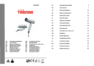 Manual Tristar HD-2333 Uscător de păr