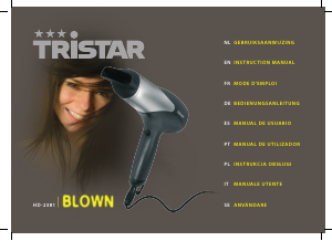 Mode d’emploi Tristar HD-2381 Sèche-cheveux