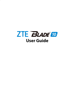 Handleiding ZTE Blade 10 Mobiele telefoon