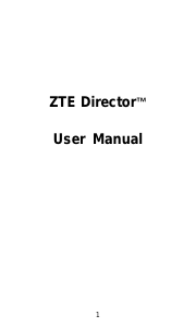 Manual ZTE Director Mobile Phone