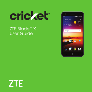 Manual ZTE Blade X (Cricket) Mobile Phone
