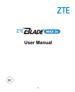 Handleiding ZTE Blade Max 2s Mobiele telefoon
