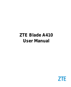 Handleiding ZTE Blade A410 Mobiele telefoon