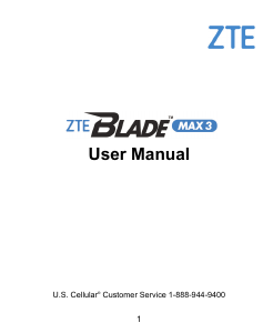 Handleiding ZTE Blade Max 3 Mobiele telefoon
