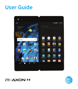 Handleiding ZTE Axon M (AT&T) Mobiele telefoon