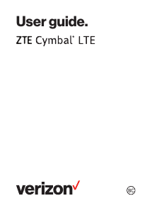 Handleiding ZTE Cymbal LTE (Verizon) Mobiele telefoon