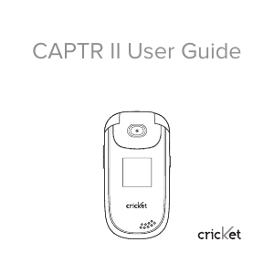 Handleiding ZTE Captr II (Cricket) Mobiele telefoon