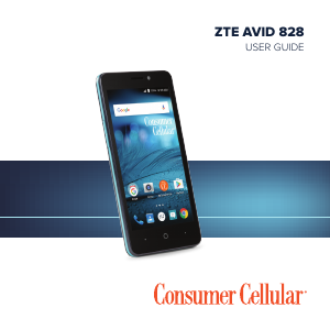 Handleiding ZTE Avid 828 (Consumer Cellular) Mobiele telefoon