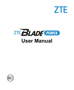 Handleiding ZTE Blade Force Mobiele telefoon
