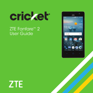 Handleiding ZTE Fanfare 2 (Cricket) Mobiele telefoon