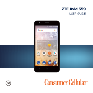 Handleiding ZTE Avid 559 (Consumer Cellular) Mobiele telefoon