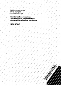 Mode d’emploi Therma KS 5000 Sèche-linge