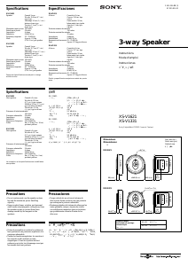 Handleiding Sony XS-V1331 Autoluidspreker