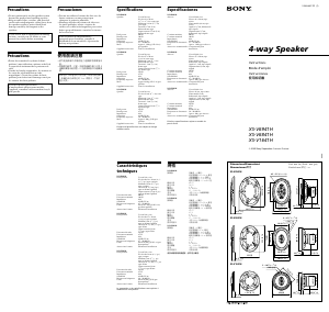 Handleiding Sony XS-V6841H Autoluidspreker