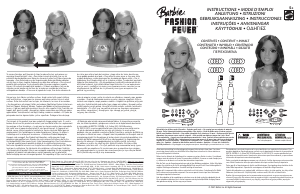 Bruksanvisning Mattel L6489 Barbie Fashion Fever Styling Heads