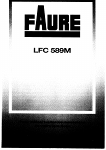 Mode d’emploi Faure LFC589M Lave-linge