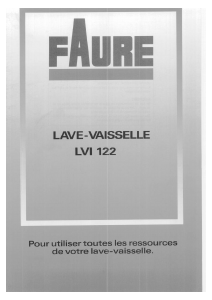 Mode d’emploi Faure LVI122C Lave-vaisselle