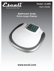 Handleiding Escali XL200 Bathroom Weegschaal