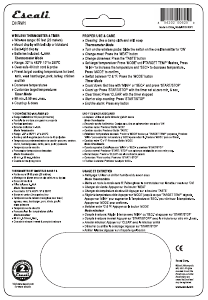 Handleiding Escali DHRW1 Voedselthermometer