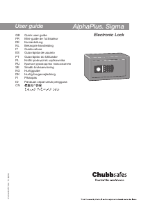 Handleiding Chubb AlphaPlus 2E Kluis