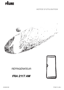 Mode d’emploi Faure FRA2117AW Réfrigérateur