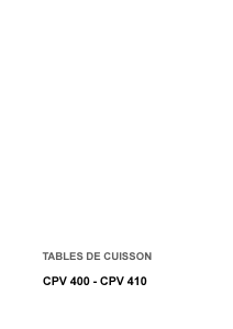 Mode d’emploi Faure CPV410W Table de cuisson