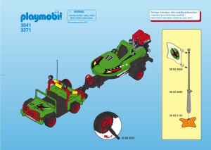 Manuale Playmobil set 3041 Waterworld Motoscafo con jeep