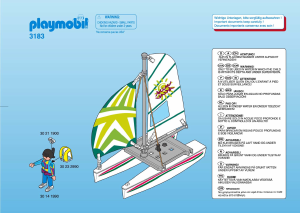 Manual Playmobil set 3183 Waterworld Catamaran