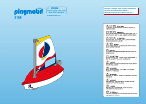 Manual de uso Playmobil set 3188 Waterworld Pequeña vela ligera