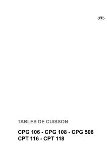 Mode d’emploi Faure CPG108T Table de cuisson