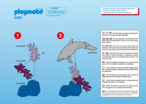 Bruksanvisning Playmobil set 3330 Waterworld Delfiner och dykare