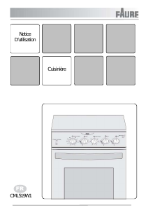 Mode d’emploi Faure CML519W1 Cuisinière