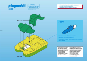 Manuale Playmobil set 3656 Waterworld Pedalo'