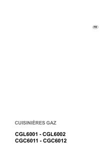 Mode d’emploi Faure CGC6012W Cuisinière