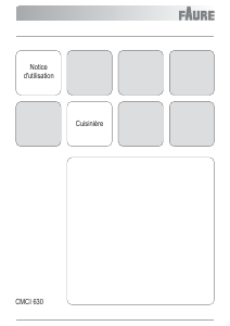 Mode d’emploi Faure CMCI630W Cuisinière