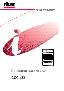 Mode d’emploi Faure CCG432W Cuisinière